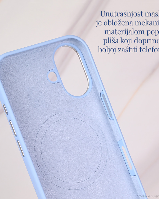 Torbica Magsafe Matte Color iPhone 16 Pro 6.3 tamno plava