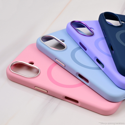 Torbica Magsafe Matte Color iPhone 16 Pro Max 6.9 roze