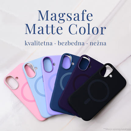 Torbica Magsafe Matte Color iPhone 16 Pro Max 6.9 roze