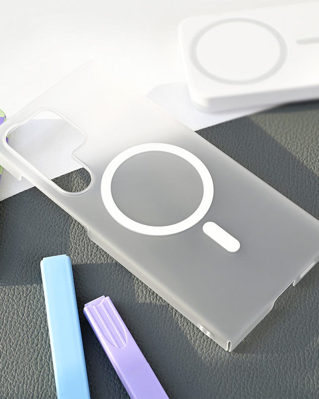 Torbica Magsafe Matte PC za Samsung S928B Galaxy S24 Ultra bela