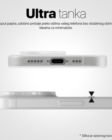 Torbica Magsafe Matte PC za Samsung S928B Galaxy S24 Ultra bela