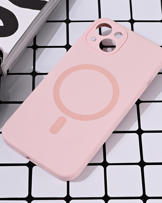 Torbica Magsafe Pure color za iPhone 13 6.1 roze