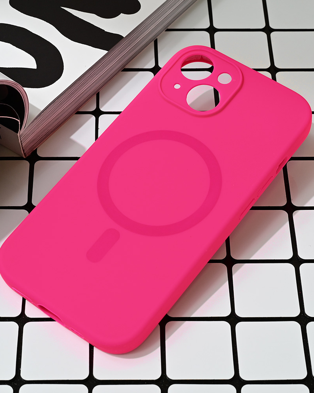 Torbica Magsafe Pure color za iPhone 15 6.1 pink