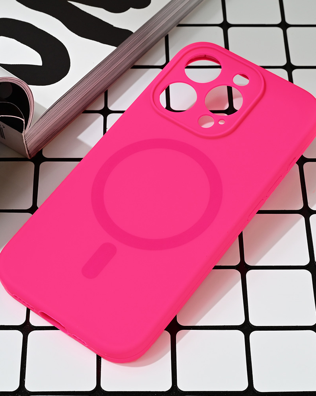 Torbica Magsafe Pure color za iPhone 15 Pro 6.1 pink