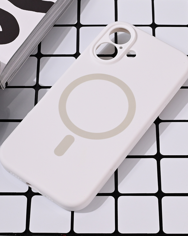 Torbica Magsafe Pure color za iPhone 16 6.1 bela