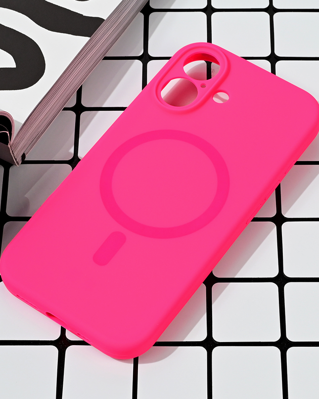 Torbica Magsafe Pure color za iPhone 16 6.1 pink