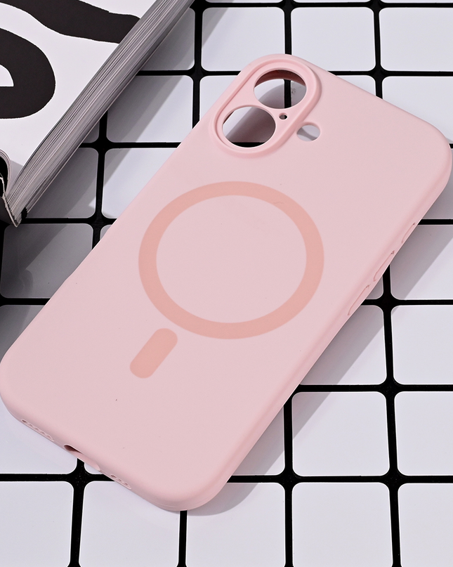 Torbica Magsafe Pure color za iPhone 16 6.1 roze
