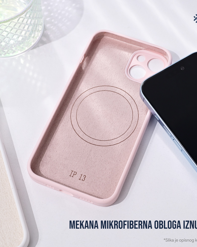 Torbica Magsafe Pure color za iPhone 16 Pro 6.3 roze
