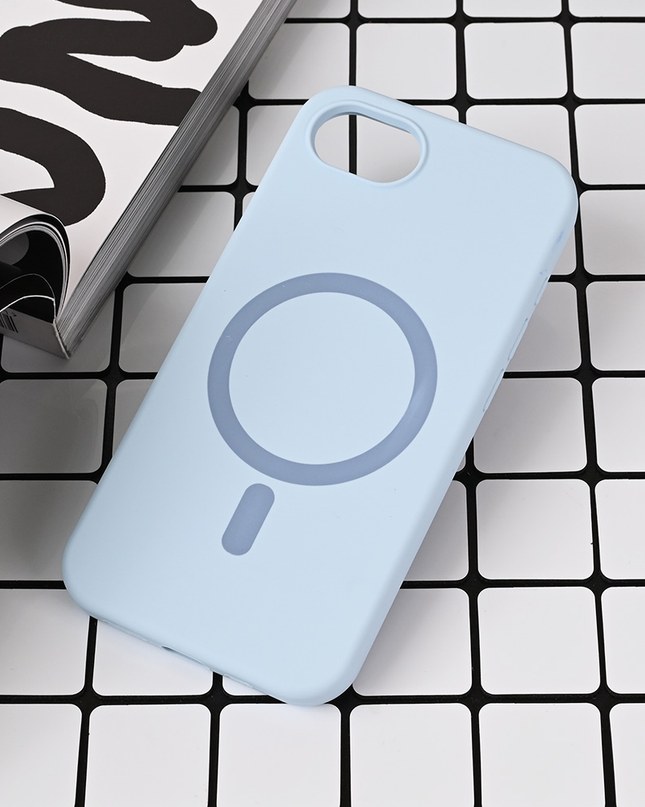 Torbica Magsafe Pure color za iPhone 16e svetlo plava