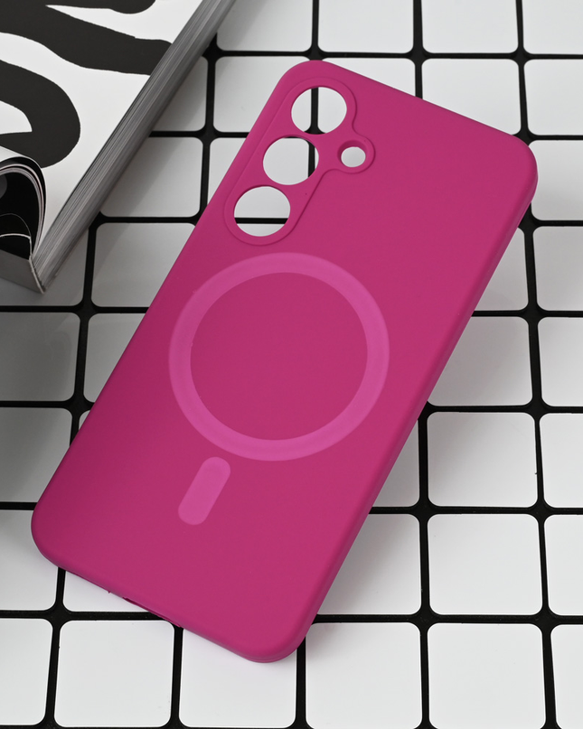 Torbica Magsafe Pure color za Samsung S931B Galaxy S25 tamno pink