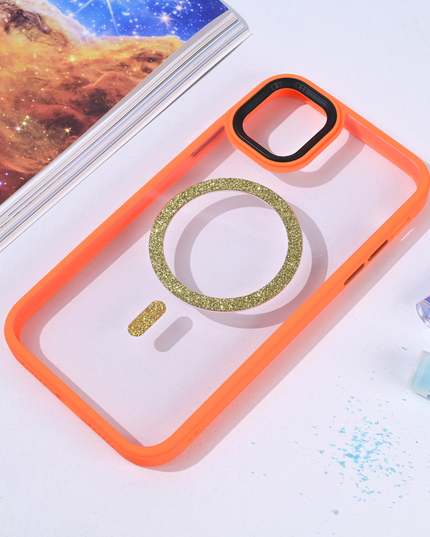 Torbica Magsafe shining za iPhone 11 6.1 narandzasta