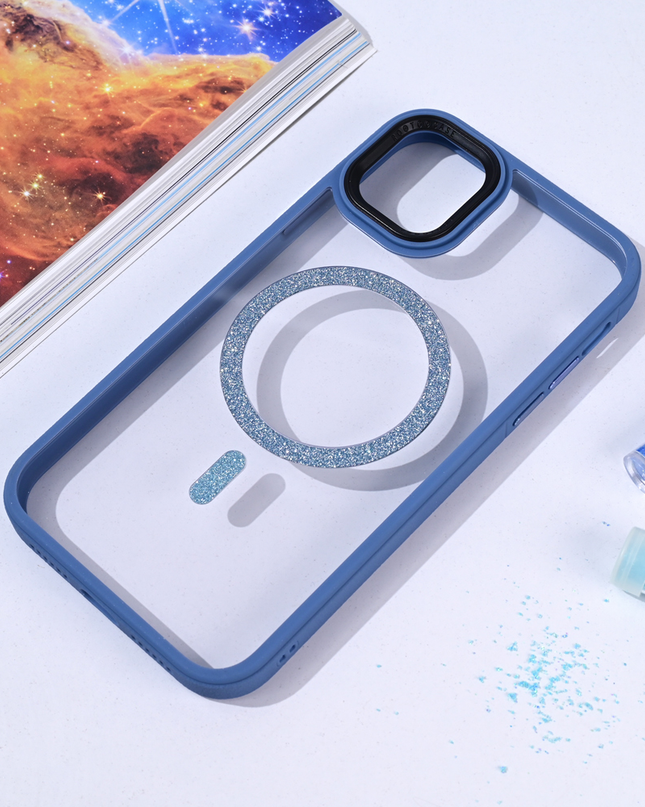 Torbica Magsafe shining za iPhone 11 6.1 svetlo plava