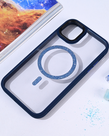 Torbica Magsafe shining za iPhone 11 6.1 tamno plava