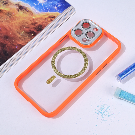 Torbica Magsafe shining za iPhone 13 Pro Max 6.7 narandzasta