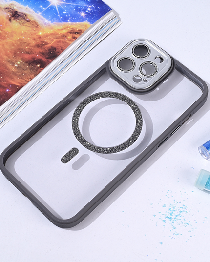 Torbica Magsafe shining za iPhone 13 Pro Max 6.7 siva