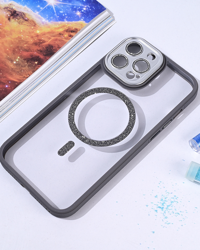 Torbica Magsafe shining za iPhone 13 Pro Max 6.7 siva