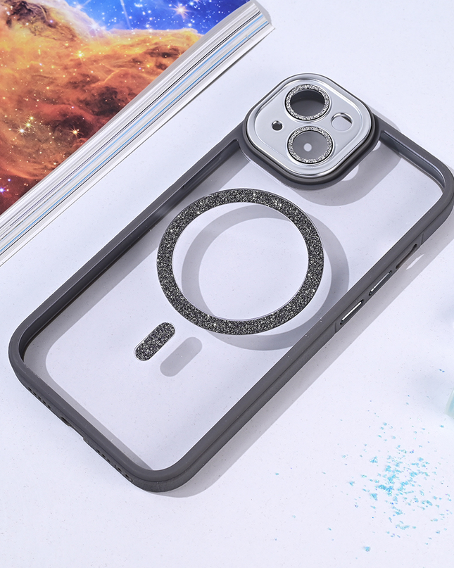 Torbica Magsafe shining za iPhone 14 6.1 siva