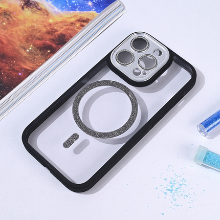 Torbica Magsafe shining za iPhone 14 Pro 6.1 crna