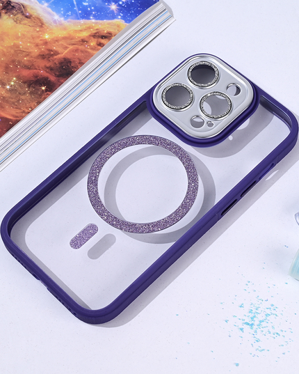 Torbica Magsafe shining za iPhone 14 Pro 6.1 ljubicasta