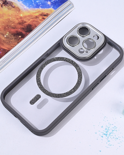 Torbica Magsafe shining za iPhone 14 Pro 6.1 siva