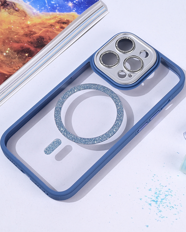 Torbica Magsafe shining za iPhone 14 Pro 6.1 svetlo plava