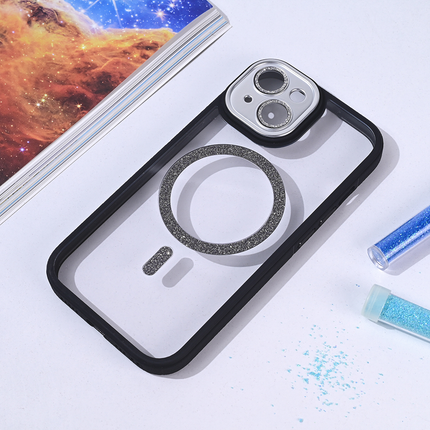 Torbica Magsafe shining za iPhone 15 6.1 crna