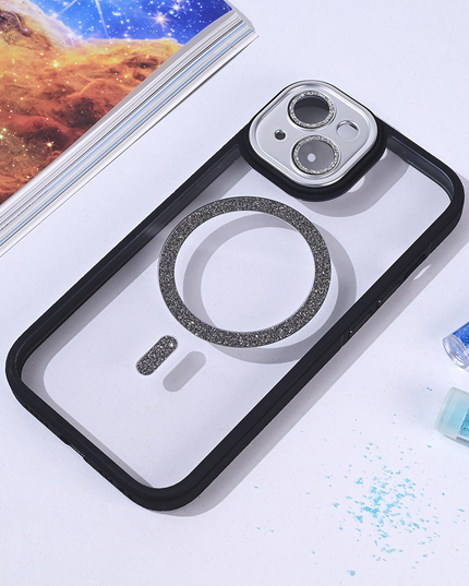 Torbica Magsafe shining za iPhone 15 6.1 crna