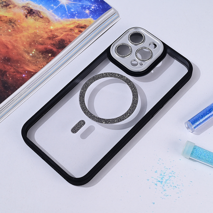 Torbica Magsafe shining za iPhone 15 Pro Max 6.7 crna