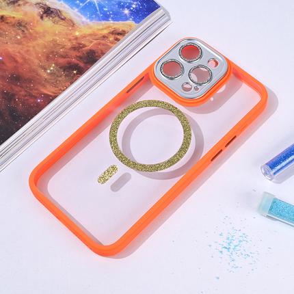 Torbica Magsafe shining za iPhone 15 Pro Max 6.7 narandzasta