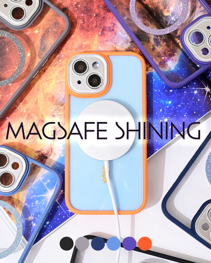 Torbica Magsafe shining za iPhone 15 Pro Max 6.7 narandzasta