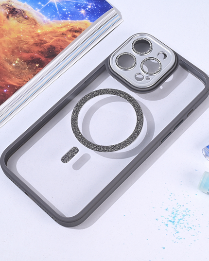 Torbica Magsafe shining za iPhone 15 Pro Max 6.7 siva