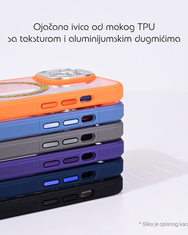 Torbica Magsafe shining za iPhone 15 Pro Max 6.7 tamno plava