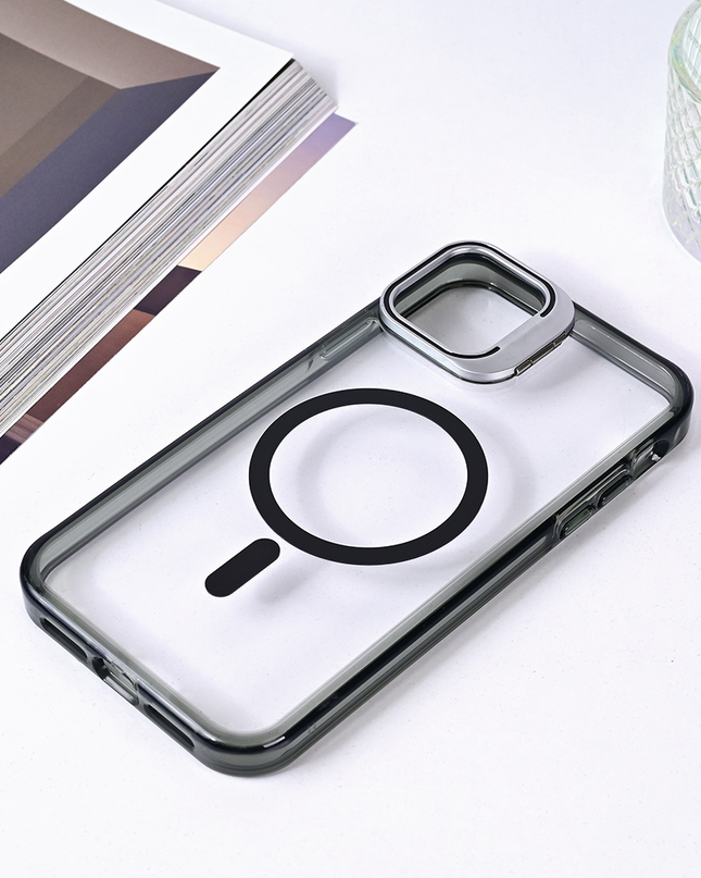 Torbica Magsafe transparent za iPhone 11 6.1 crna