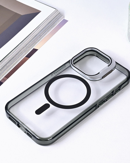 Torbica Magsafe transparent za iPhone 13 Pro 6.1 crna