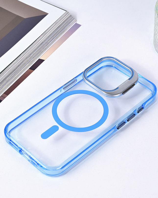 Torbica Magsafe transparent za iPhone 13 Pro 6.1 plava