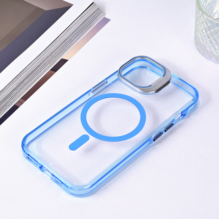 Torbica Magsafe transparent za iPhone 15 6.1 plava