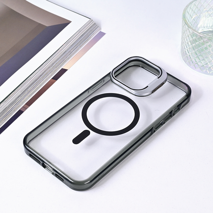 Torbica Magsafe transparent za iPhone 15 Pro Max 6.7 crna