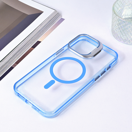 Torbica Magsafe transparent za iPhone 15 Pro Max 6.7 plava