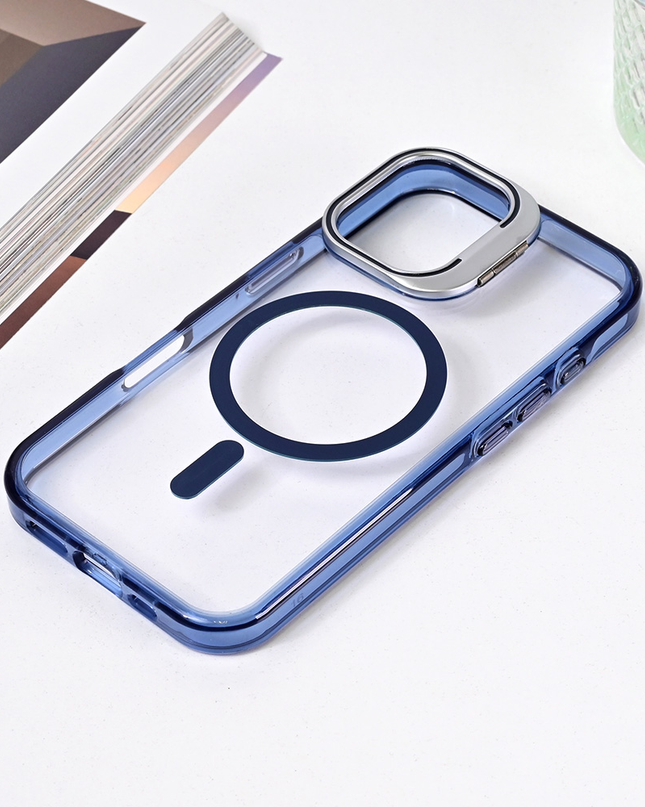 Torbica Magsafe transparent za iPhone 16 6.1 plava