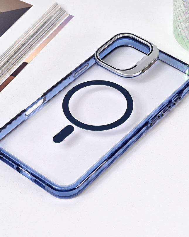 Torbica Magsafe transparent za iPhone 16 Plus 6.7 plava