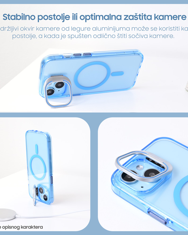 Torbica Magsafe transparent za iPhone 16 Pro 6.3 crna