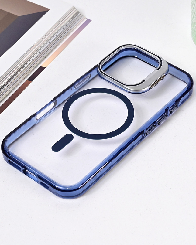 Torbica Magsafe transparent za iPhone 16 Pro 6.3 plava