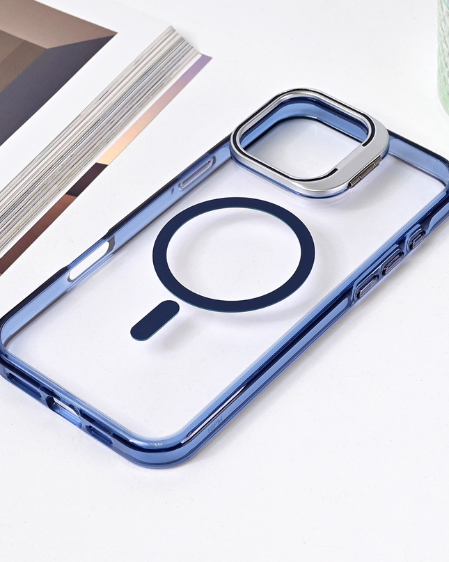 Torbica Magsafe transparent za iPhone 16 Pro Max 6.9 plava