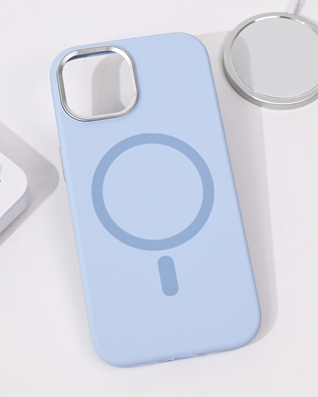 Torbica Magsafe Pure Plus za iPhone 15 6.1 svetlo plava