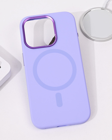Torbica Magsafe Pure Plus za iPhone 15 Pro 6.1 ljubicasta