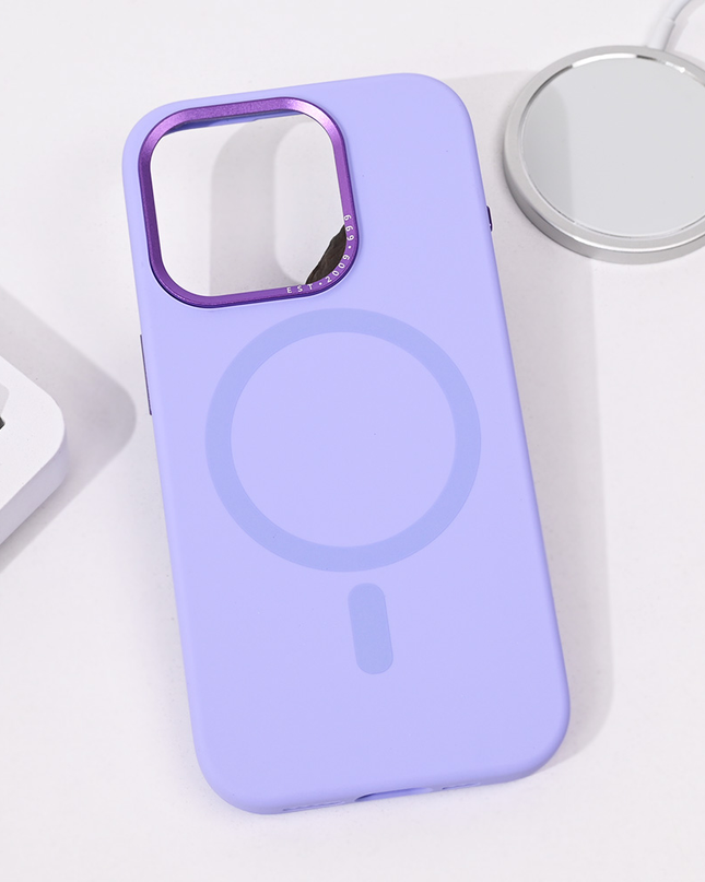 Torbica Magsafe Pure Plus za iPhone 15 Pro 6.1 ljubicasta