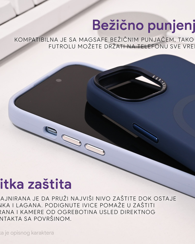 Torbica Magsafe Pure Plus za iPhone 15 Pro Max 6.7 ljubicasta