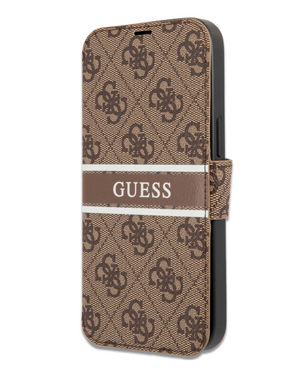 Torbica na preklop Guess Bk Pu 4G Stripe za iPhone 13 6.1  (GUBKP13M4GDBR)