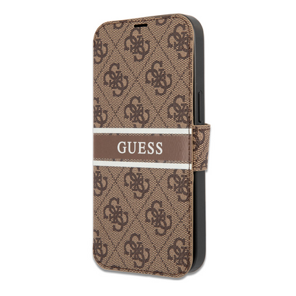 Torbica na preklop Guess Bk Pu 4G Stripe za iPhone 13 6.1  (GUBKP13M4GDBR)