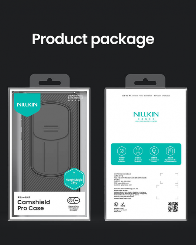 Torbica Nillkin CamShield Pro za Honor Magic 7 Pro crna